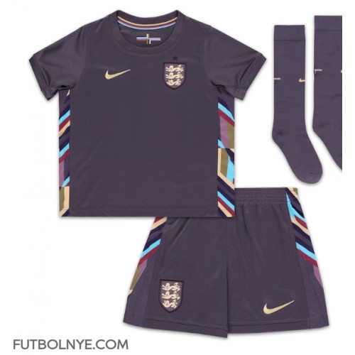 Camiseta Inglaterra Visitante Equipación para niños Eurocopa 2024 manga corta (+ pantalones cortos)